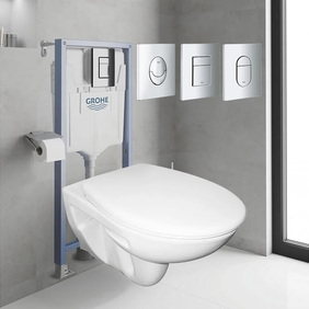 Структура Grohe комплект  с тоалетна чиния Roca